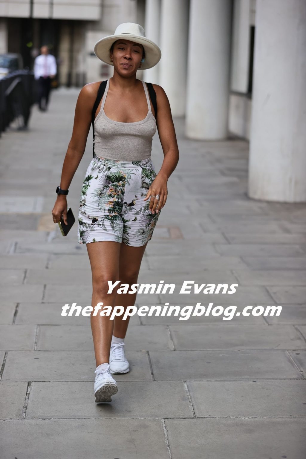 Yasmin Evans Is Seen Braless at BBC Studios (7 Photos)