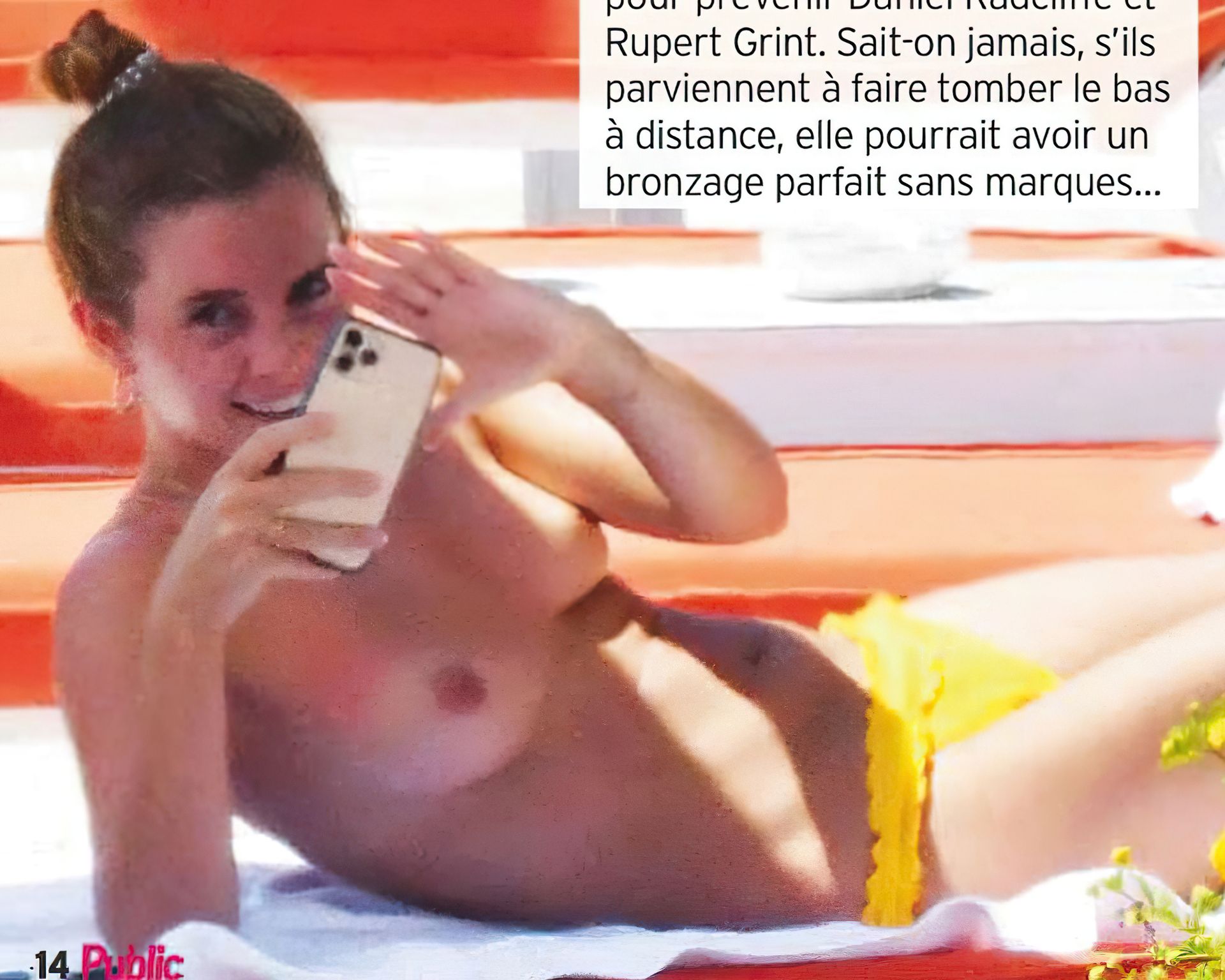 Emma Watson’s Nude Leak from Her Holiday in Italy (5 Photos) .