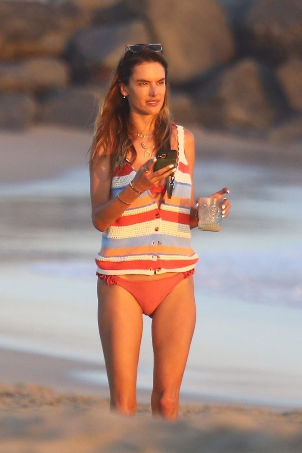 Alessandra Ambrosio Steps Out on the Beach in Malibu (11 Photos)