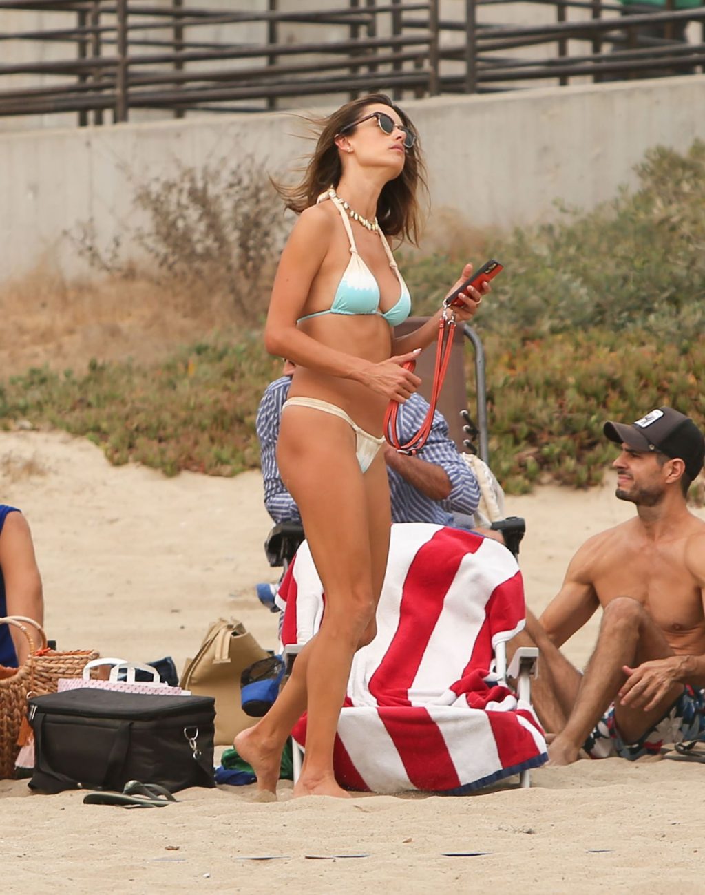 Alessandra Ambrosio Enjoys a Day with Friends on the Beach in Malibu (45 Photos)