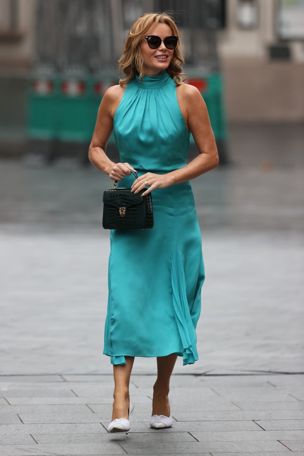 Amanda Holden Wears Stylish Dress at Heart Radio (39 Photos)