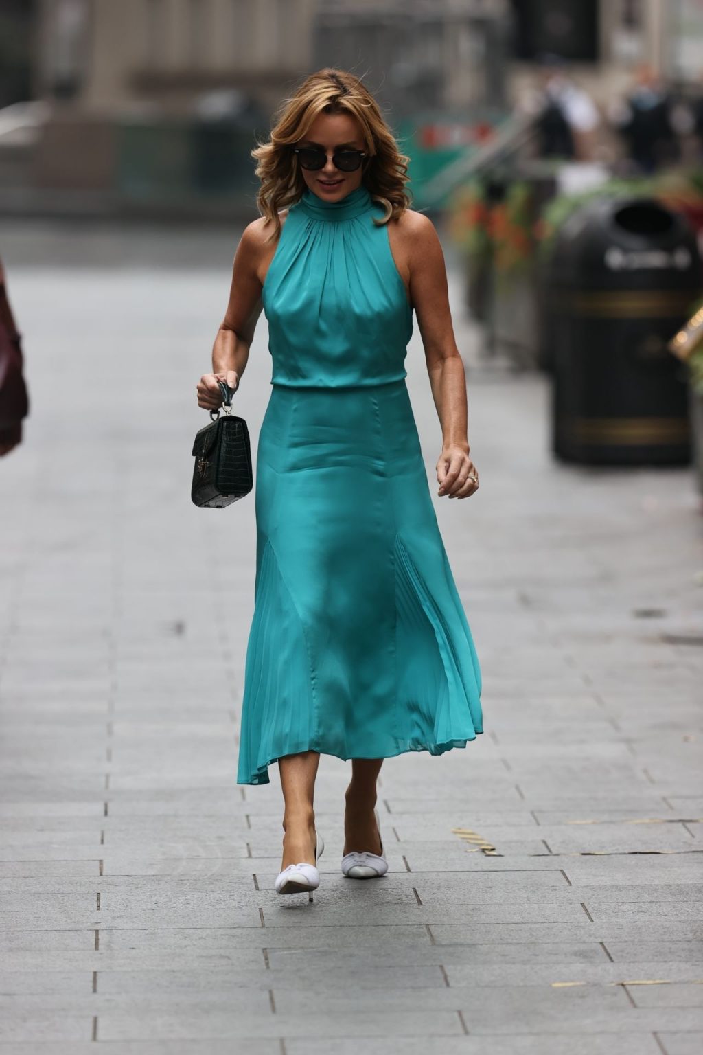 Amanda Holden Wears Stylish Dress at Heart Radio (39 Photos)