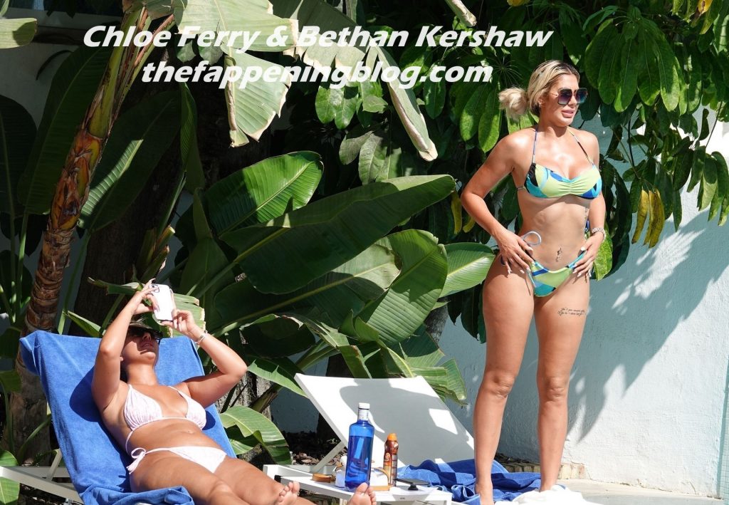 Chloe Ferry &amp; Bethan Kershaw Slap On the Suncream on Holiday in Marbella (51 Photos)