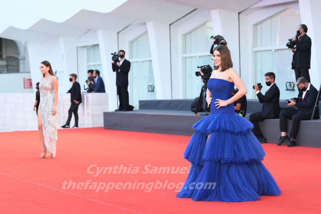 Cynthia Samuel Stuns in a Blue Dress at the 77th Venice Film Festival (20 Photos)