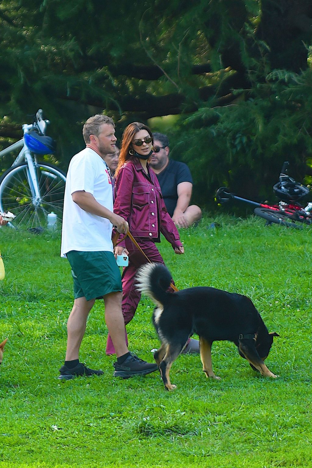 Braless Emily Ratajkowski &amp; Sebastian Bear-McClard are Pictured in Central Park (79 Photos)