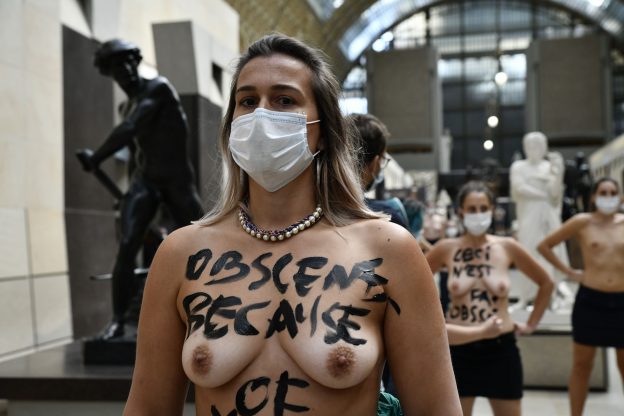 Naked Women Participate In The Campaign At The Musee Dorsay Photos Thefappening