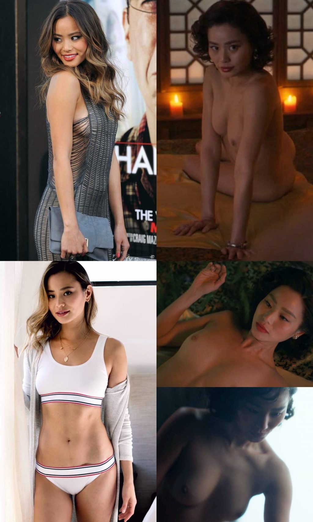 Jamie Chung Nude &amp; Sexy (1 Collage Photo)