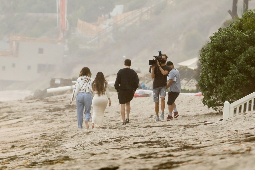 Kim Kardashian &amp; Khloé Kardashian are Seen Filming on the Beach (54 Photos)
