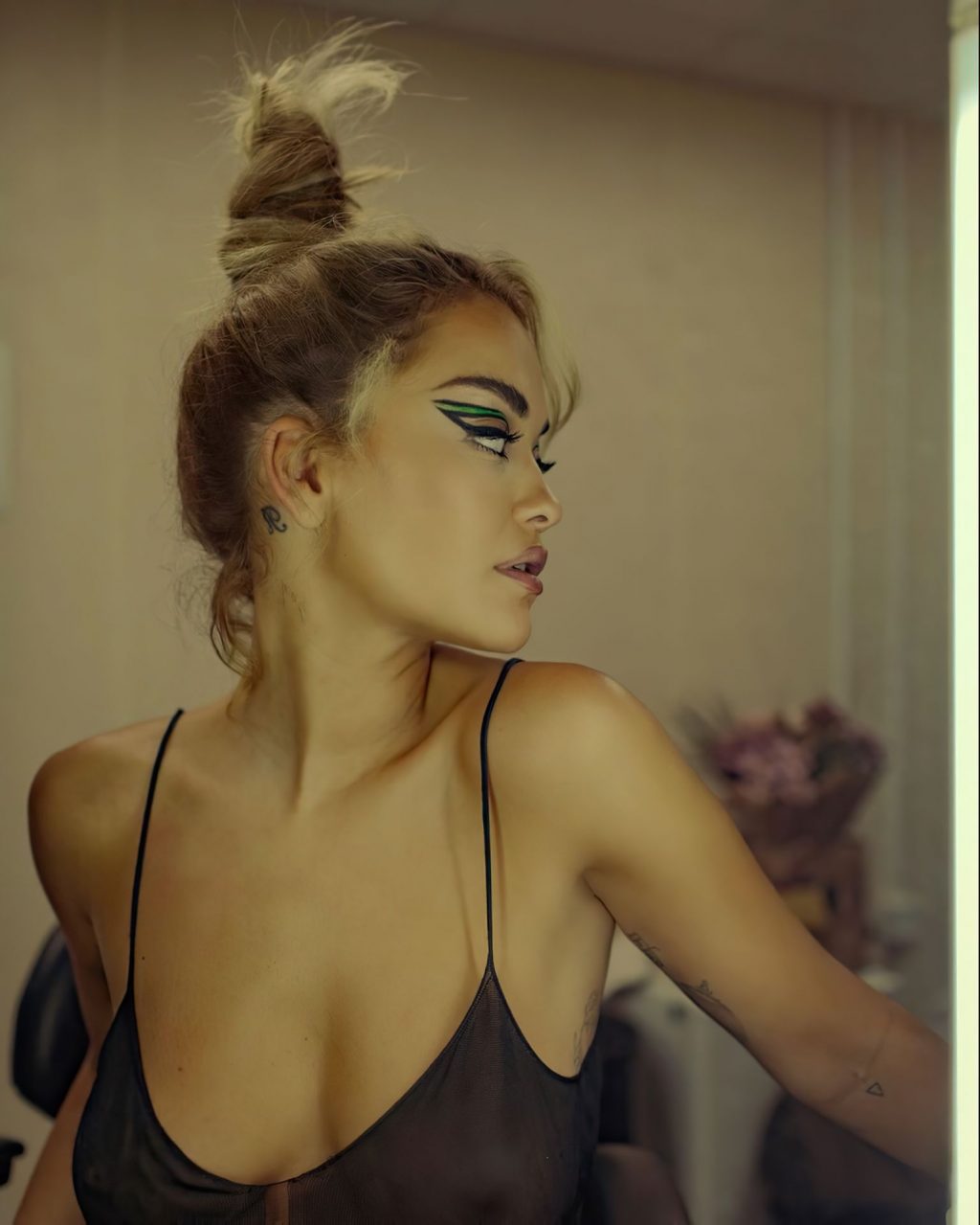 Rita Ora Poses in See-Through Lingerie (4 Photos)