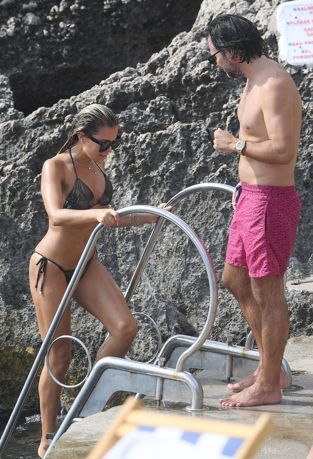 Sylvie Meis &amp; Niclas Castello are Spotted During Their Honeymoon Break in Capri (47 Photos)