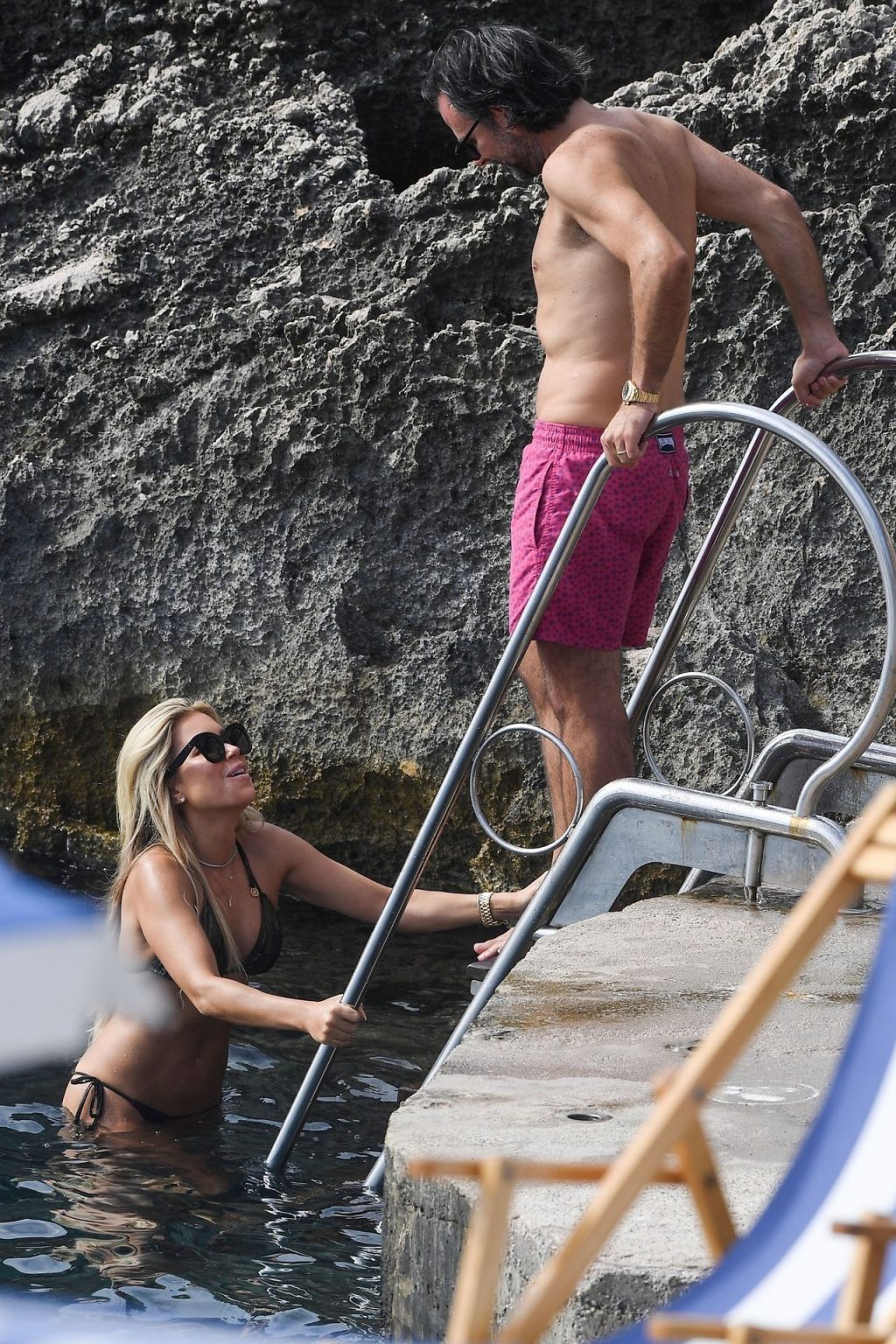 Sylvie Meis &amp; Niclas Castello are Spotted During Their Honeymoon Break in Capri (47 Photos)