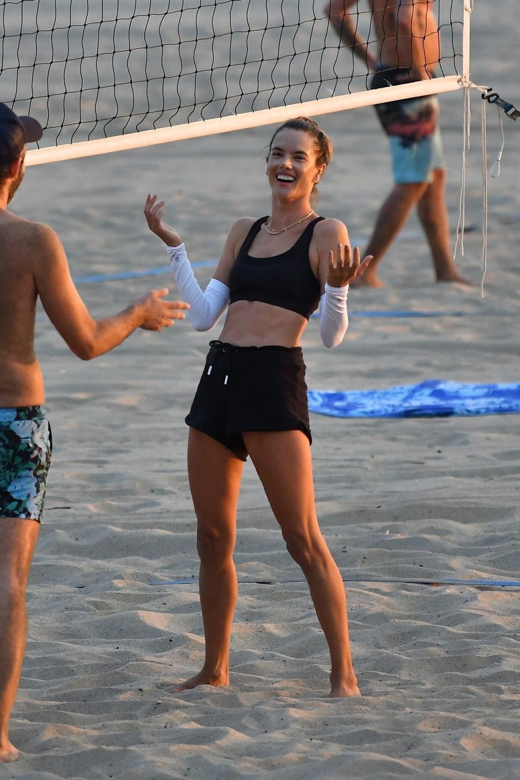 Alessandra Ambrosio Practices Her Beach Volleyball Game Into the Sunset (36 Photos)