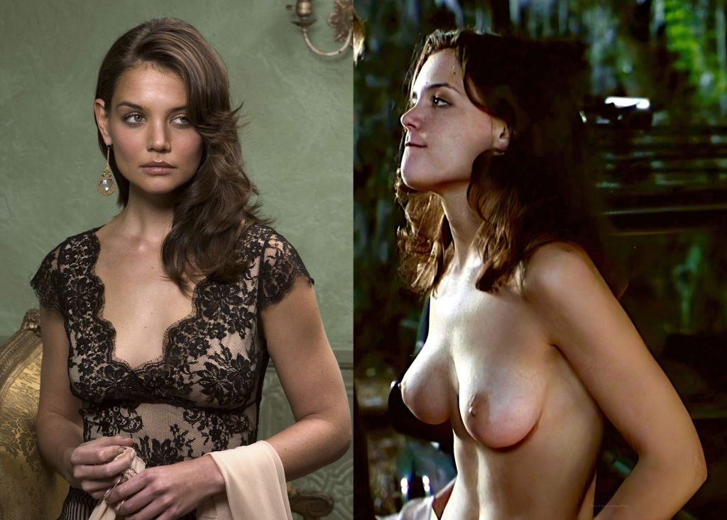 Katie Holmes Nude (1 Collage Photo)