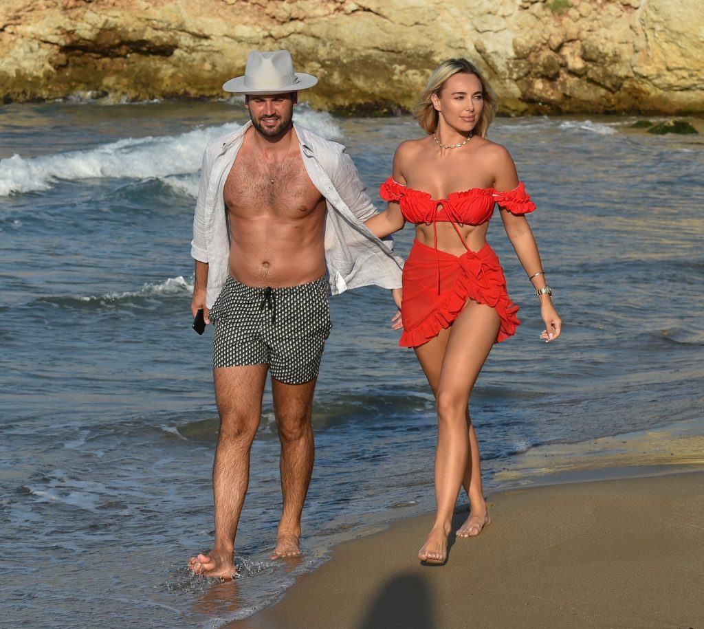 Amber Turner &amp; Dan Edgar Look Loved Up as They Walk Along the Beach in Turkey (16 Photos)