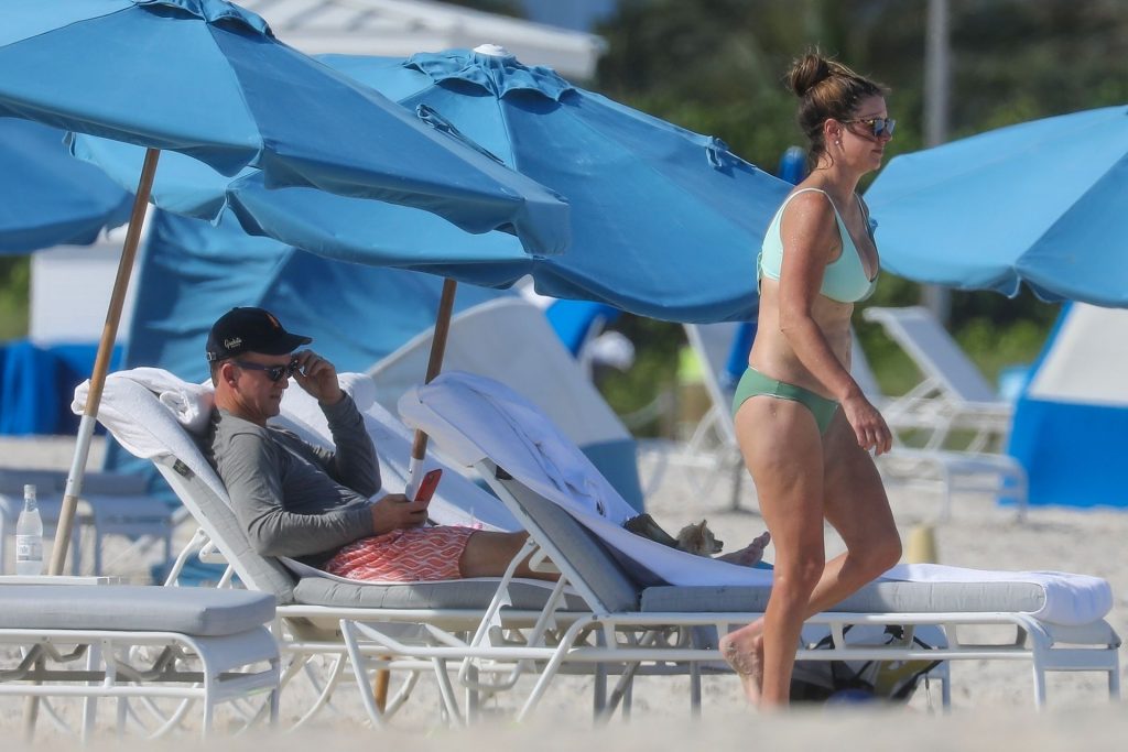 Shirtless Peyton Manning Hits the Blue Waters of the Atlantic with Wife Ashley Thompson (22 Photos)