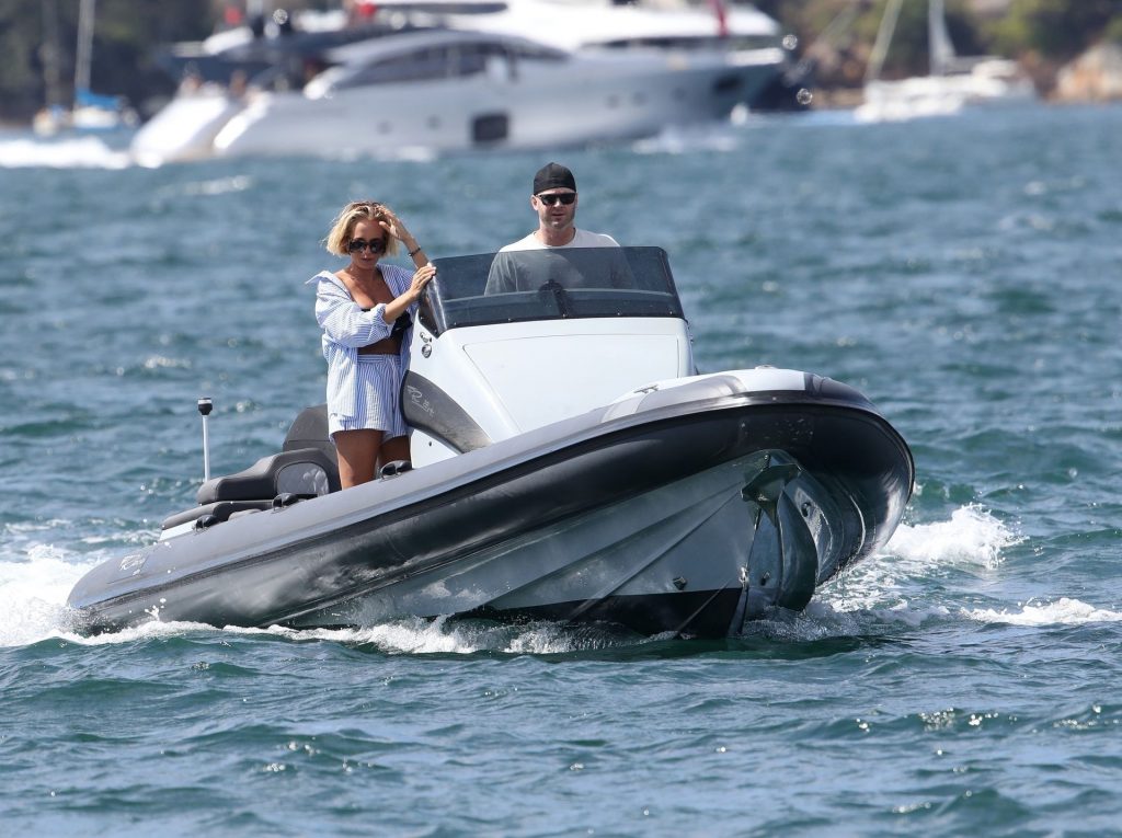 Michael Clarke &amp; Pip Edwards Appeared to be All Smiles while Boating Around Sydney (50 Photos)