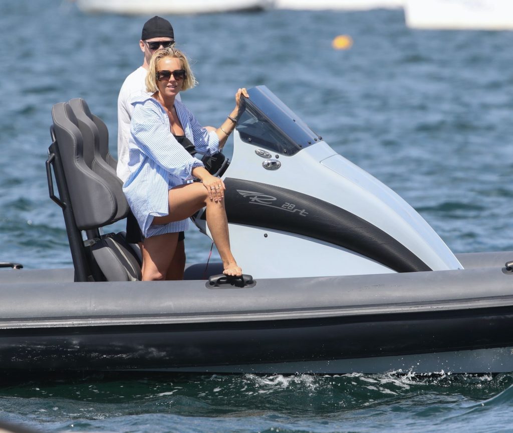 Michael Clarke &amp; Pip Edwards Appeared to be All Smiles while Boating Around Sydney (50 Photos)