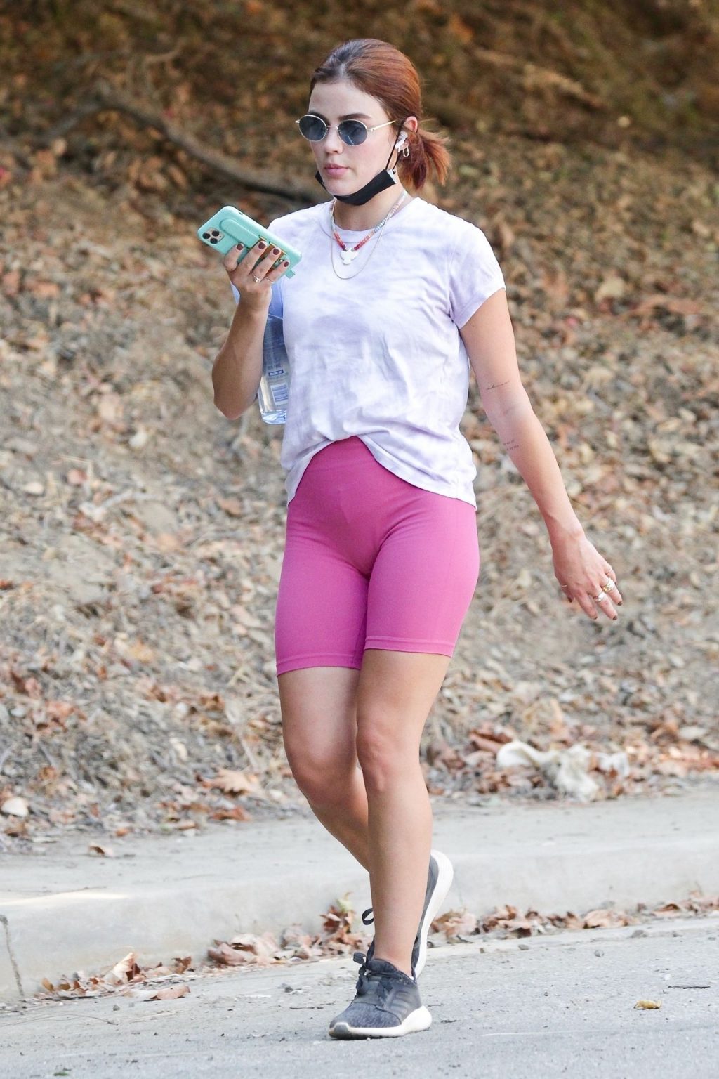Lucy Hale Shows Off Her New Hair Color while Out for a Hike (29 Photos)