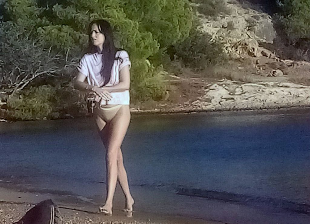 Dakota Johnson Shows Her Tiny Ass at the Beach on Spetses Island (4 Photos)
