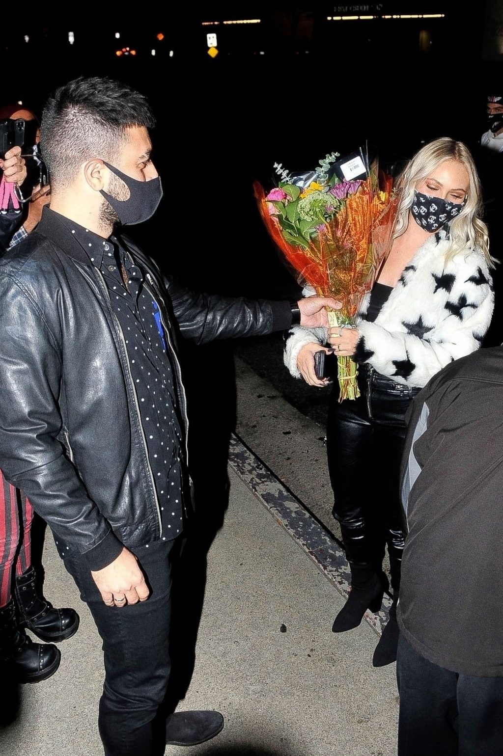 Jordyn Jones Gets Showered by Fan Love and is Gifted Flowers Outside BOA Steakhouse (39 Photos)