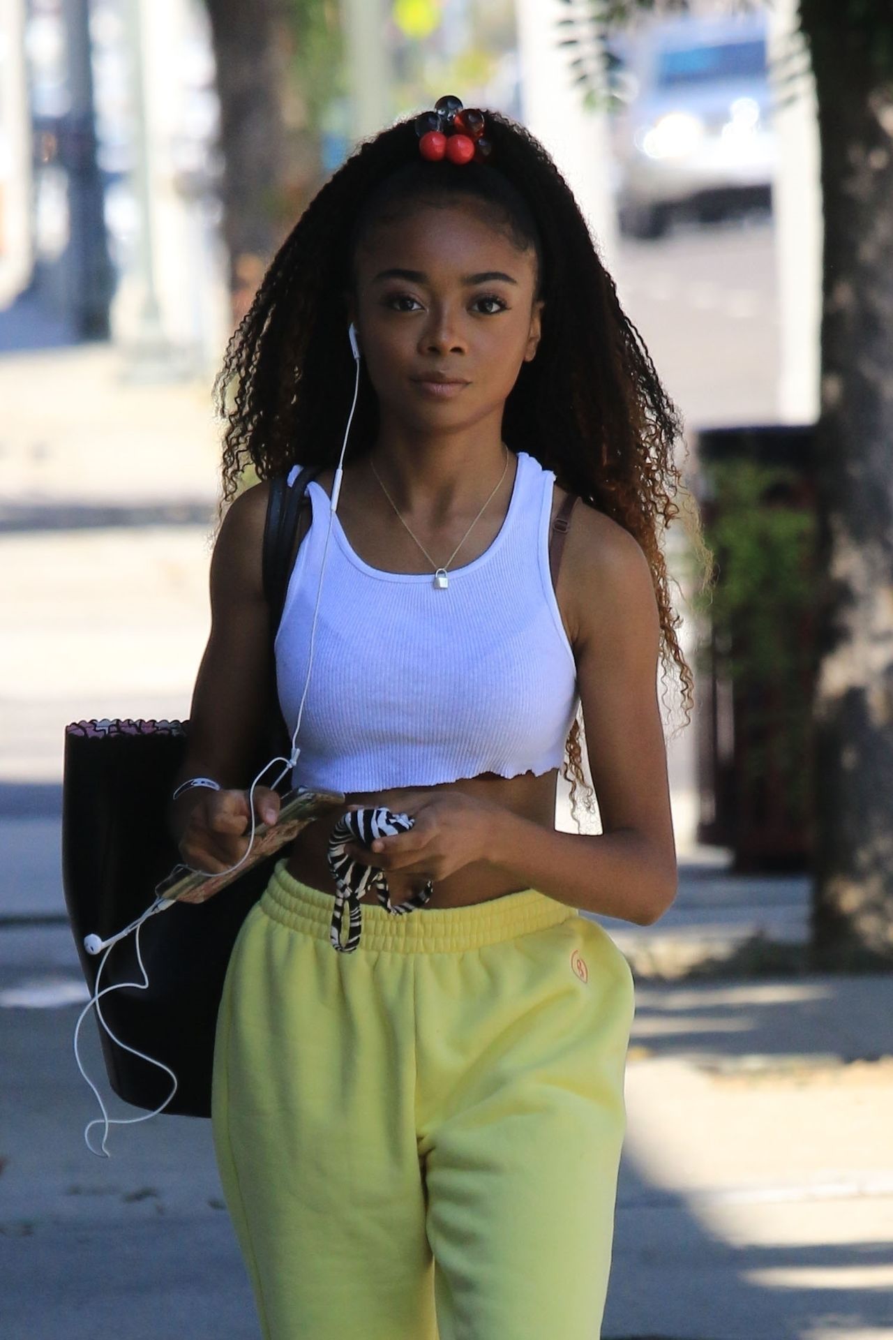 Skai Jackson Walks in With a Matching Postmates Delivery Cart (51 Photos) .