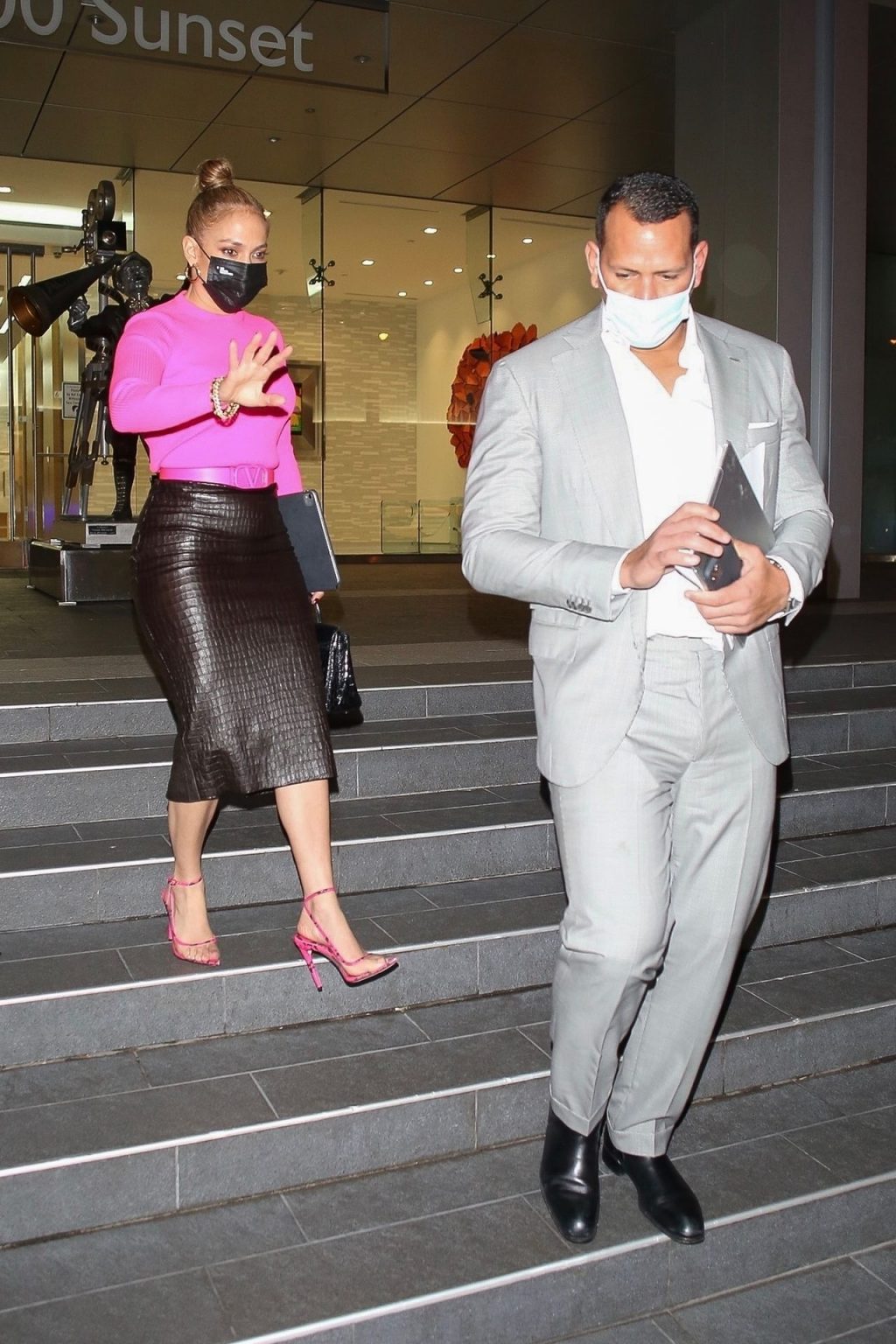 Jennifer Lopez &amp; Alex Rodriguez are Seen in WeHo (57 Photos)