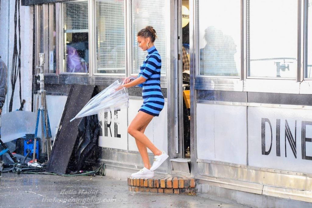 Leggy Bella Hadid Poses on Set of the Michael Kors Photoshoot in NYC (97 Photos)