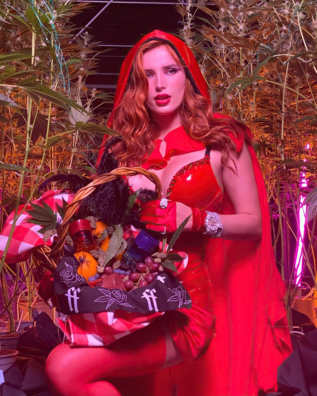 Bella Thorne Looks Hot in a Red Latex Dress (8 Photos)