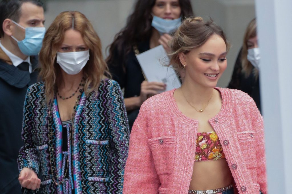 Tittyless Lily-Rose Depp is Seen at the Chanel Fashion Show in Paris (57 Photos)