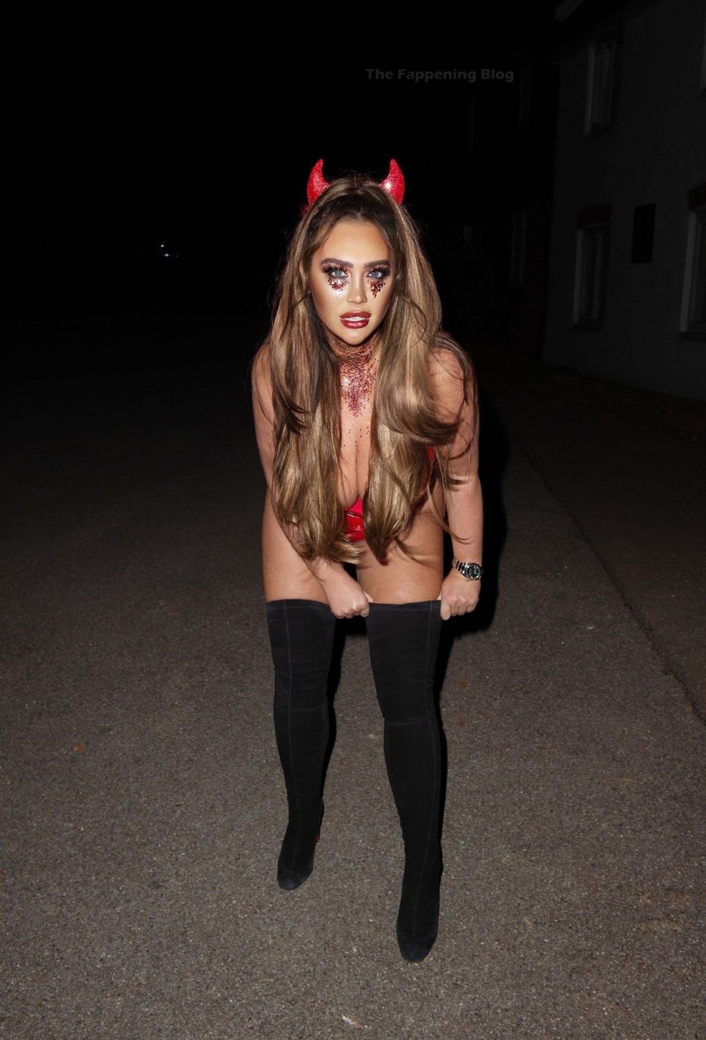 Lauren Goodger Gets Into the Halloween Spirit in Essex (9 Photos)