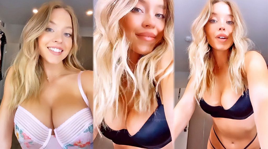 Sydney Sweeney Shows Her Boobs in Lingerie (7 Pics + Video)