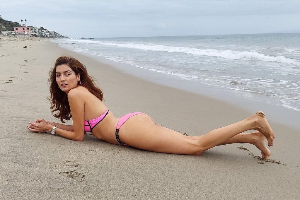 Blanca Blanco Shows Off Her Figure in a Pink Bikini in Malibu (24 Photos)