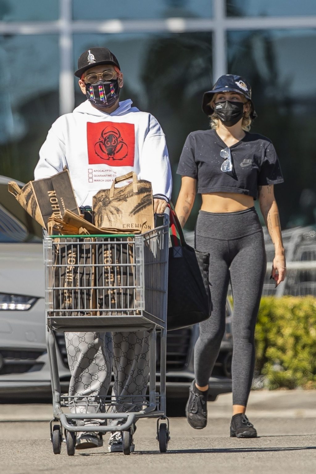 Miley Cyrus Goes Grocery Shopping with a Friend in Calabasas (96 Photos)