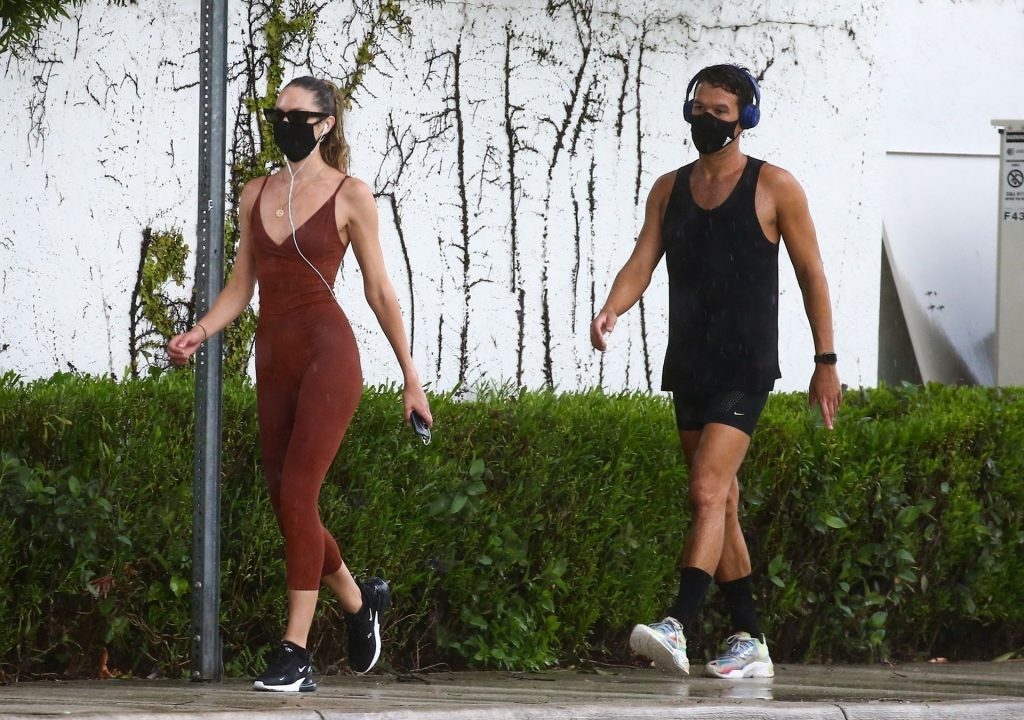 Candice Swanepoel Goes for a Run in Rainy Miami (44 Photos)