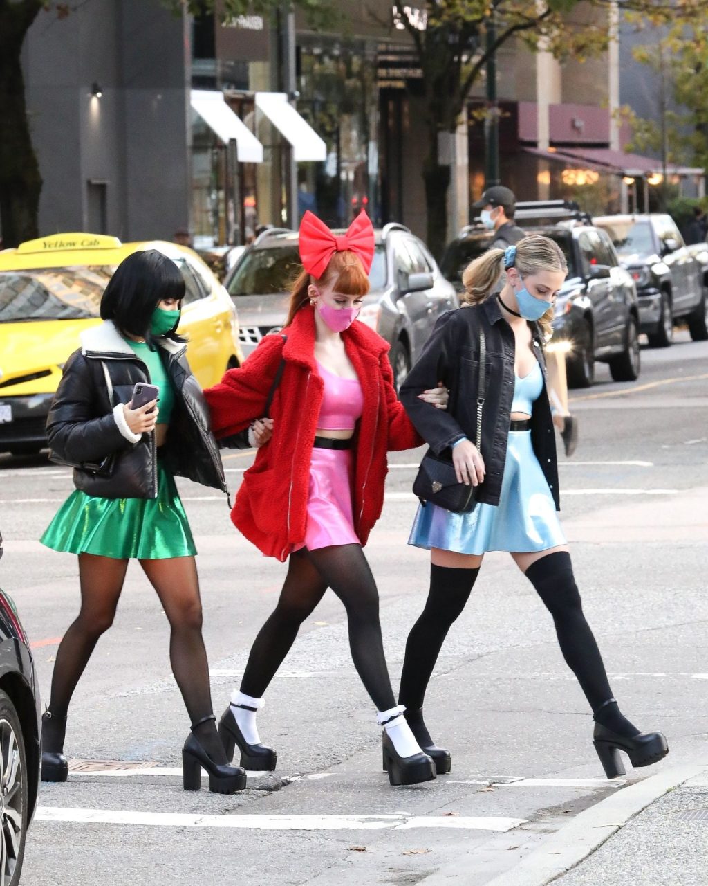 Lili Reinhart, Camila Mendes &amp; Madelaine Petsch Dress Up as the Powerpuff Girls for Halloween (36 Photos)