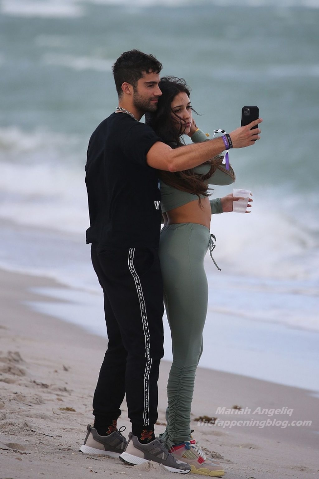 Mariah Angeliq &amp; Max Ehrich are Seen Together on the Beach in Miami (82 Photos)