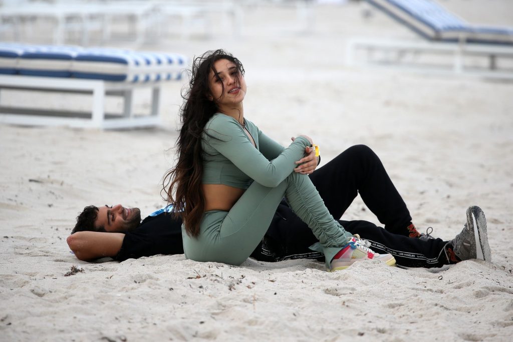 Mariah Angeliq &amp; Max Ehrich are Seen Together on the Beach in Miami (82 Photos)