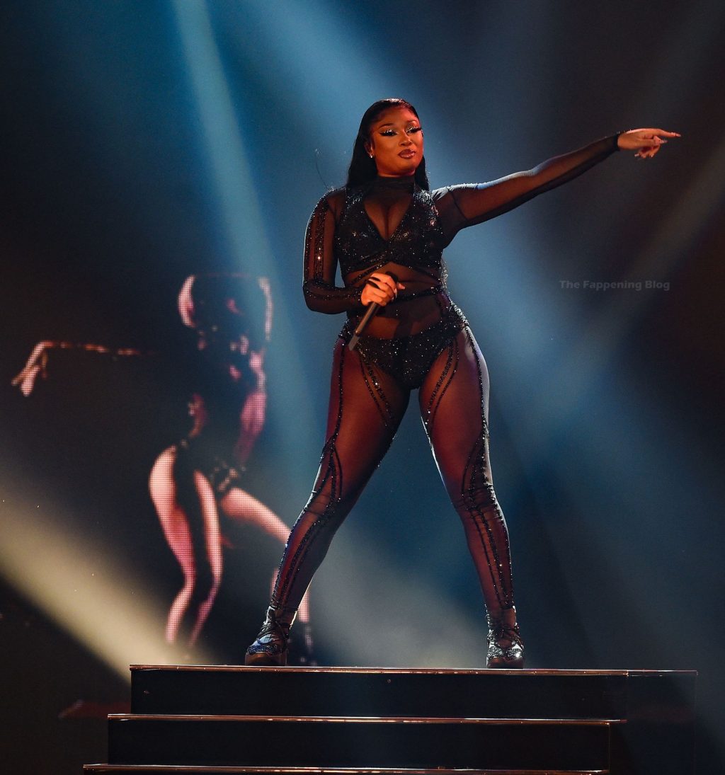 Megan Thee Stallion Shows Off Her Tits at the 2020 American Music Awards (13 Photos)