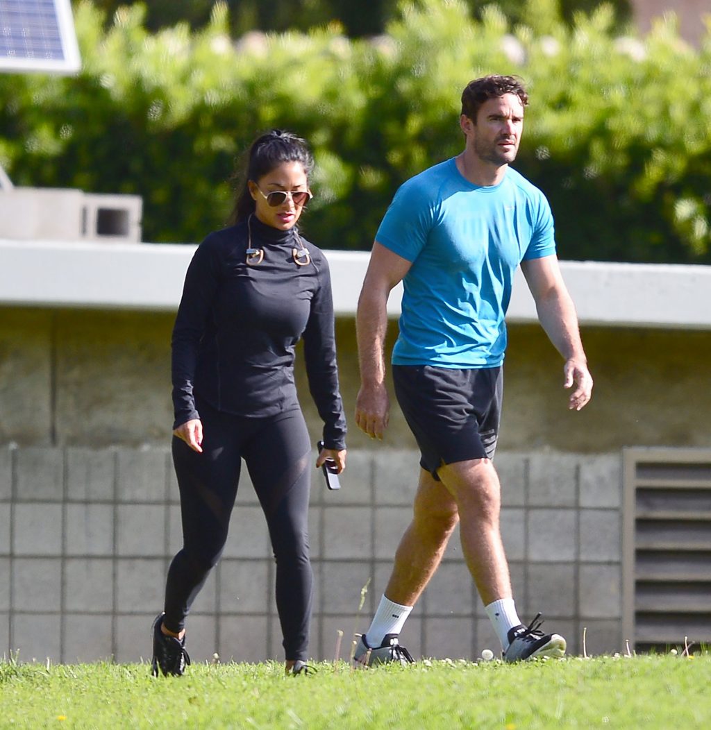 Nicole Scherzinger &amp; Thom Evans Work Up a Sweat in a LA Park (34 Photos)