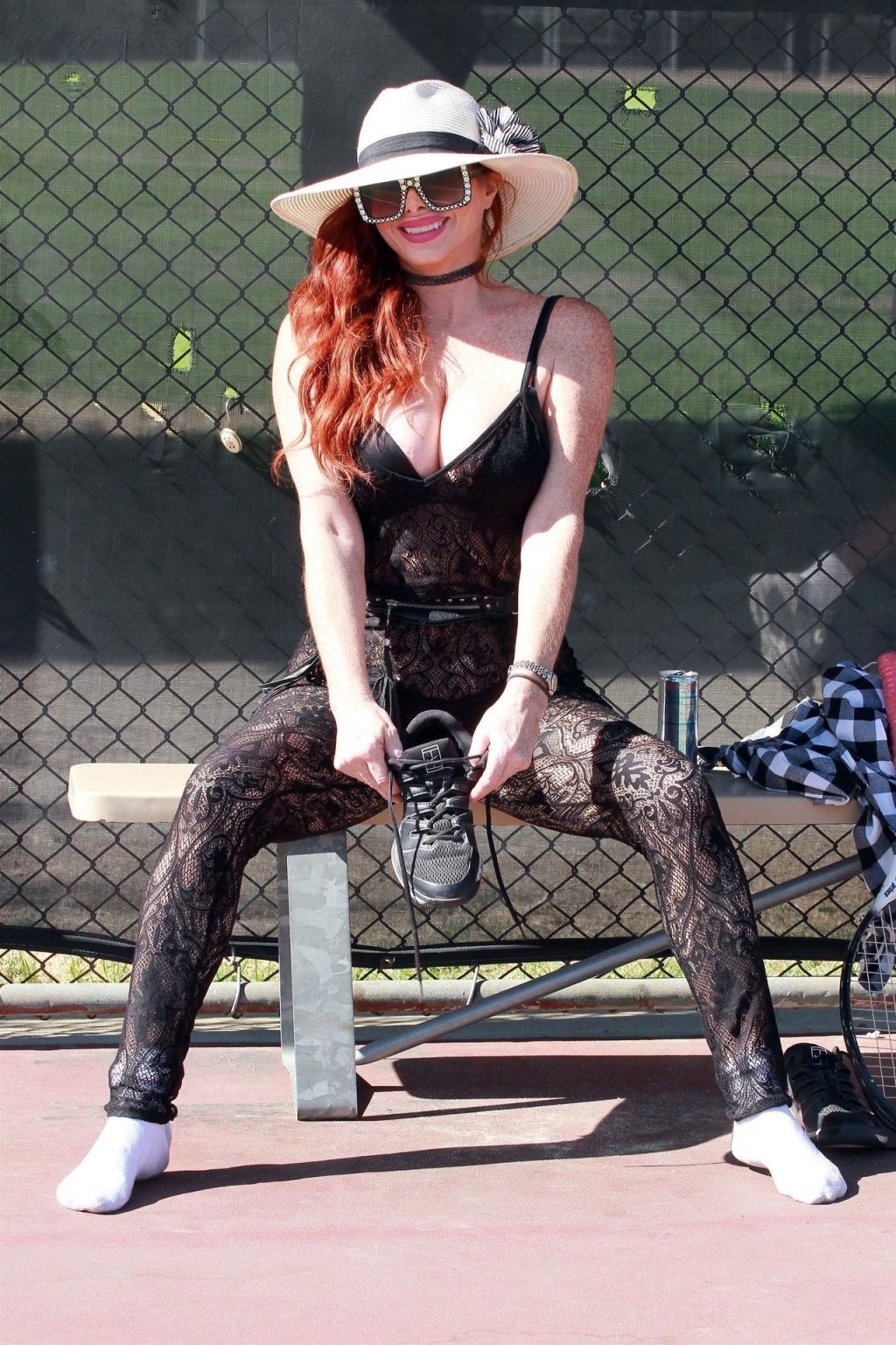 Phoebe Price Goes Racy Lacy on the Tennis Court (34 Photos)