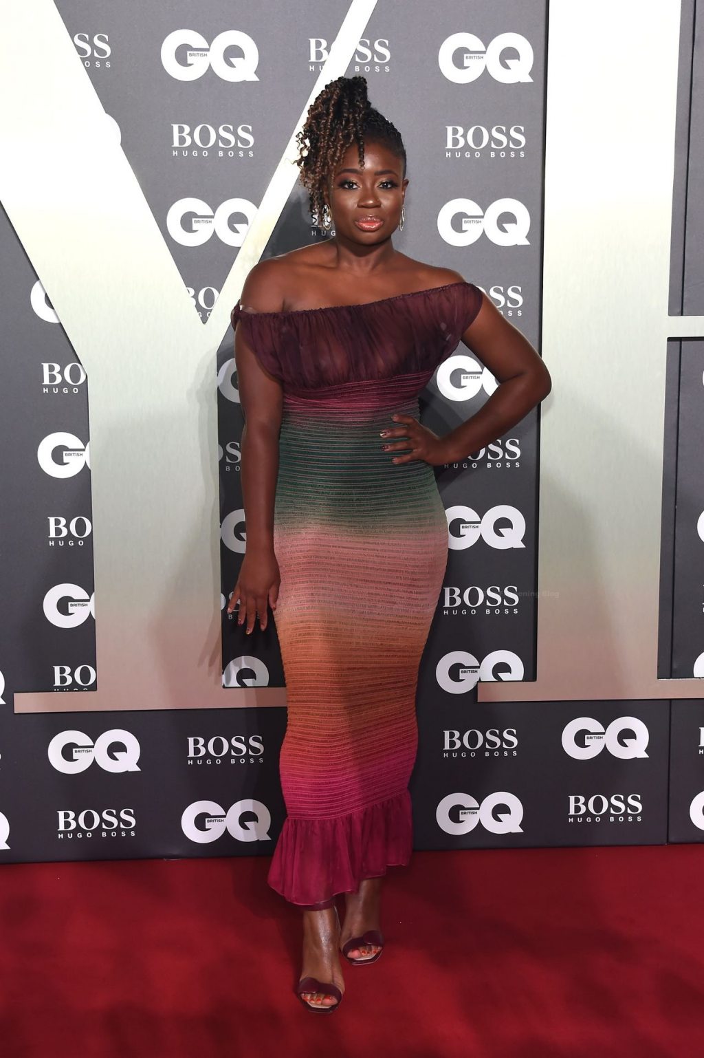 Clara Amfo Shows Off Her Nude Tits at the GQ Men of the Year Awards (10 Photos)