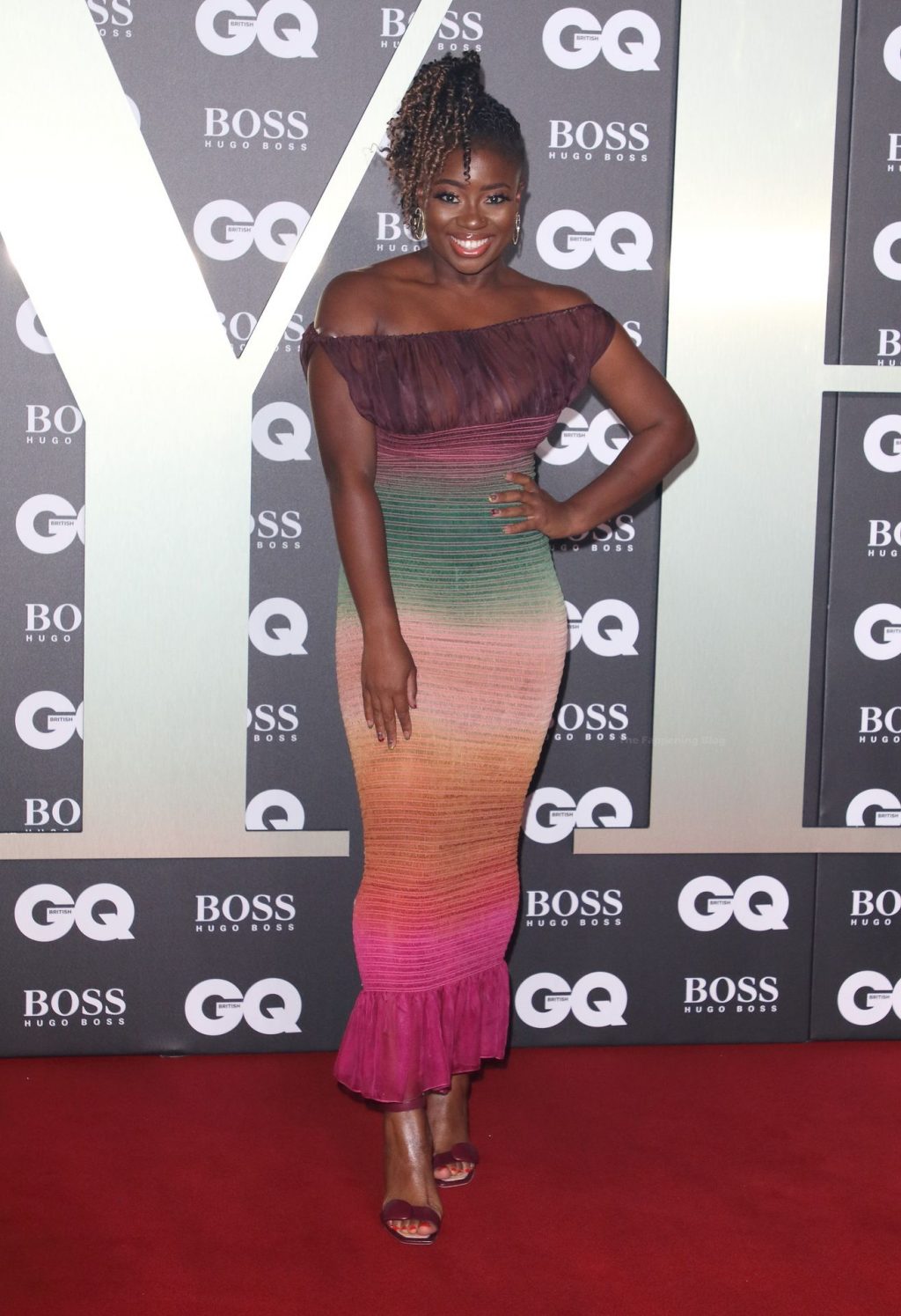 Clara Amfo Shows Off Her Nude Tits at the GQ Men of the Year Awards (10 Photos)
