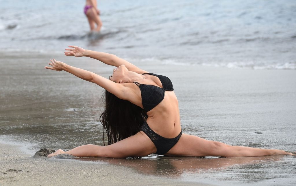 Casey Batchelor is Seen Filming in Tenerife for Her Fitness App (13 Photos)
