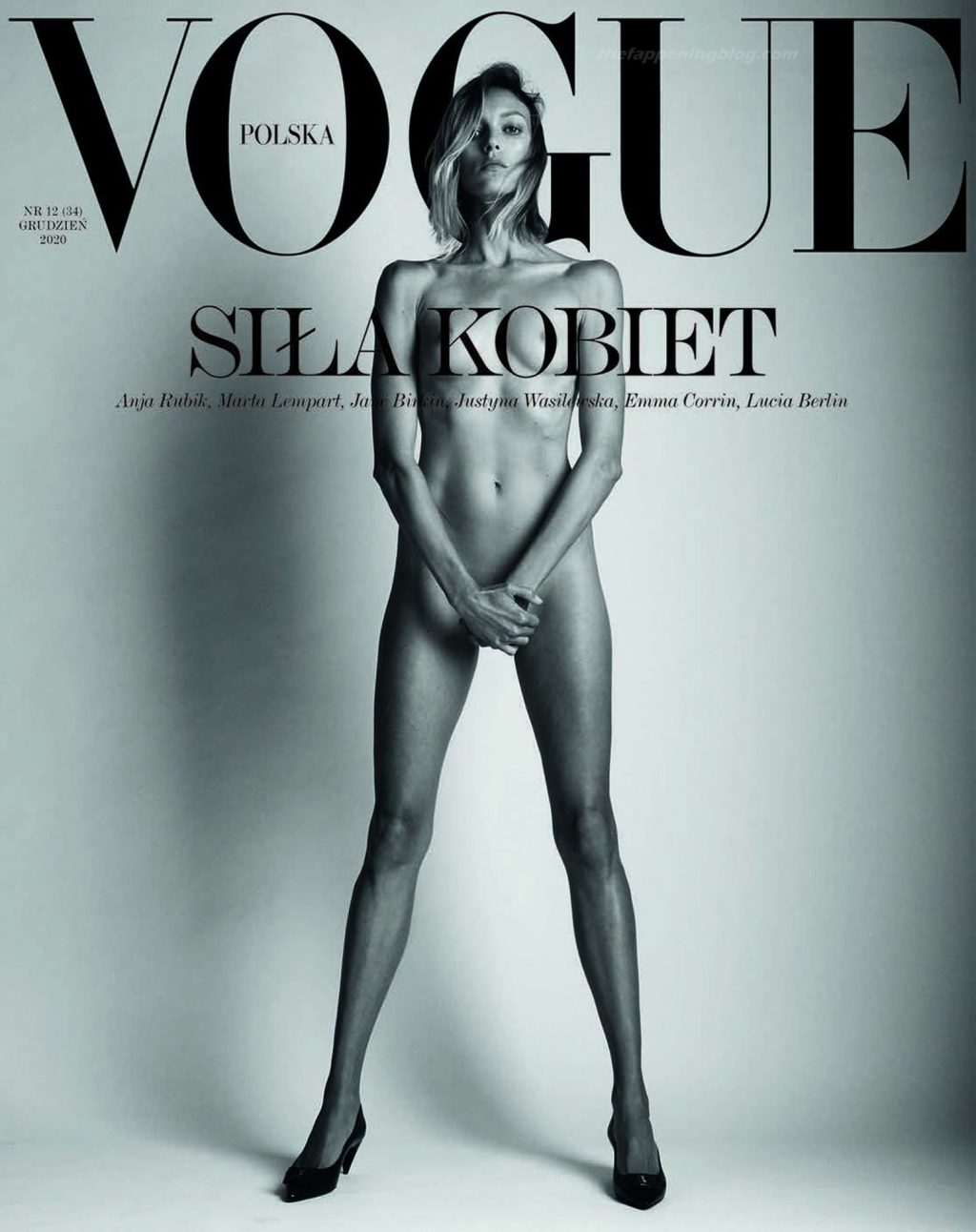 Anja Rubik Nude &amp; Sexy – Vogue Poland (13 Photos)
