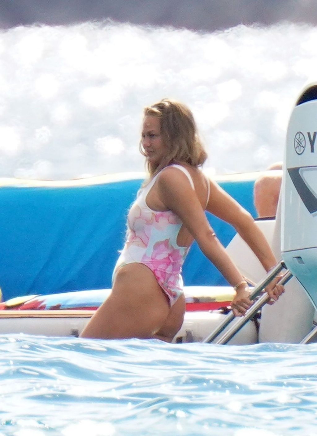 John Legend &amp; Chrissy Teigen Have an Active Day Out on the Water in St Barts (16 Photos)
