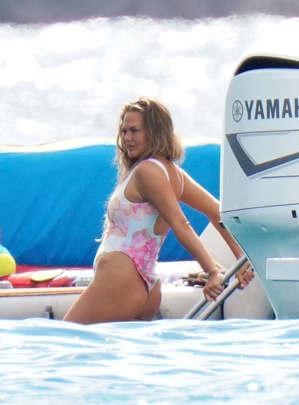 John Legend &amp; Chrissy Teigen Have an Active Day Out on the Water in St Barts (16 Photos)