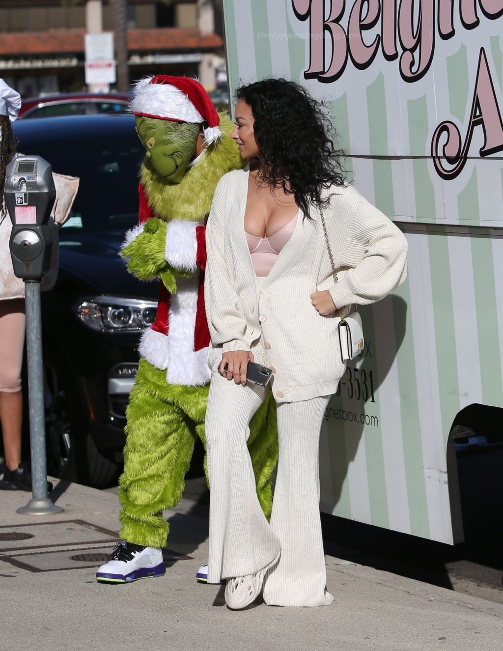 Draya Michele Enjoys Beignets Delivered by Christina Milian and The Grinch (39 Photos)