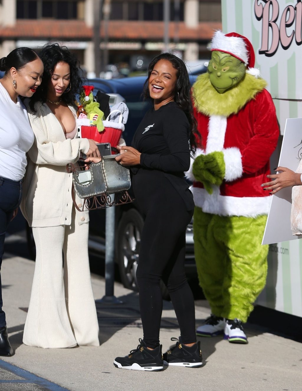 Draya Michele Enjoys Beignets Delivered by Christina Milian and The Grinch (39 Photos)