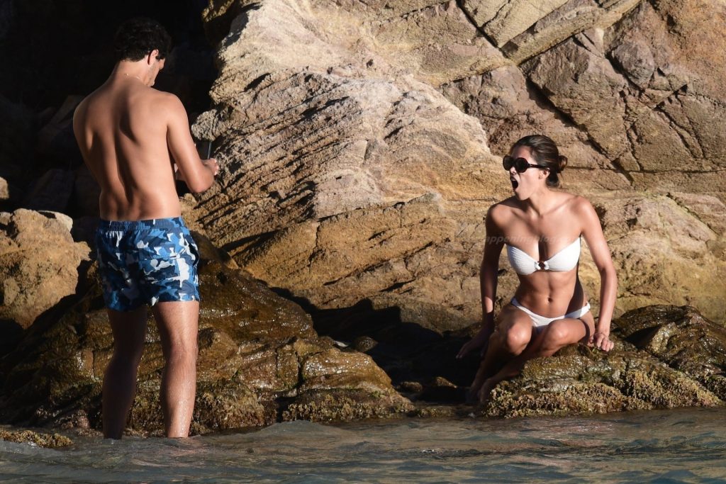 Iris Mittenaere Enjoys a Day at the Beach with Diego El Glaoui (91 Photos)