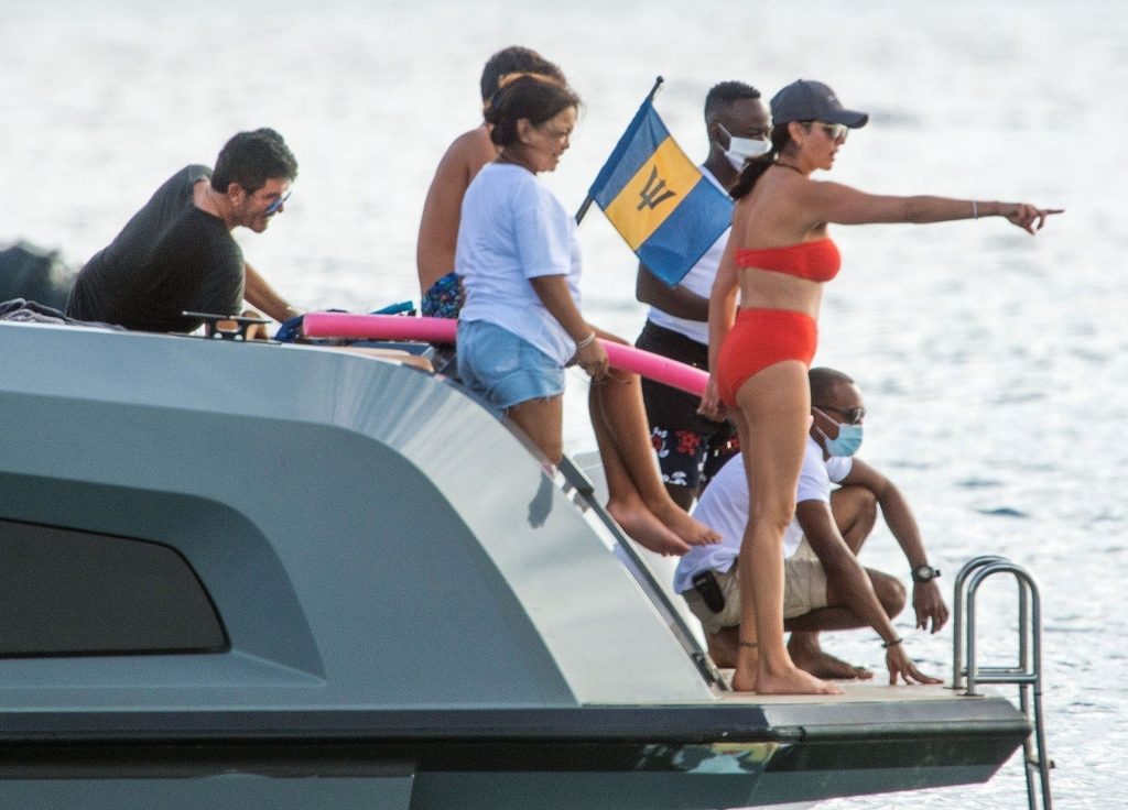 Simon Cowell Enjoys a Holiday with Lauren Silverman in Barbados (63 Photos)